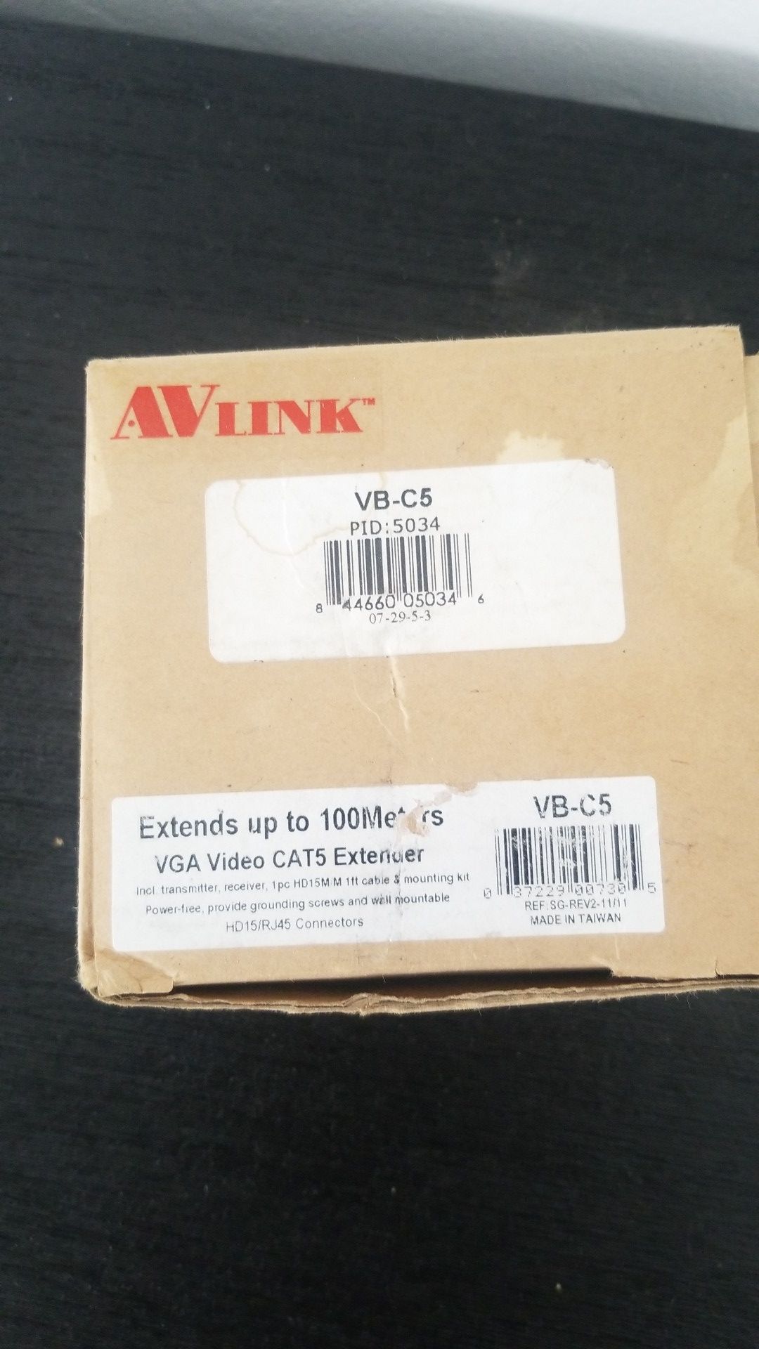 VGA over Cat5/Cat6 converter. Extend your display over Ethernet