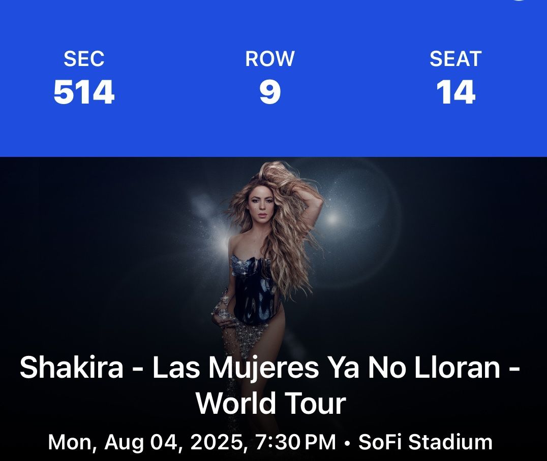 Shakira-Las Mujeres Ya No Lloran-World Tour
