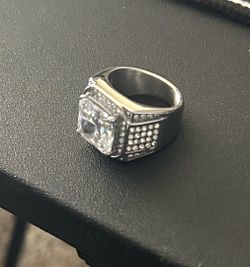 Mens stainless steel ring  size 8