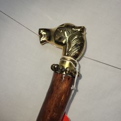 HAND MADE WOOD CANE 37in