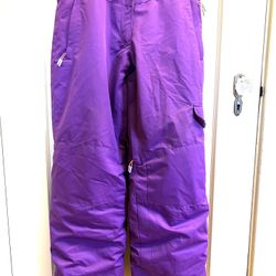 Firefly 30x31 Junior/Womens Waterproof Ski Snownoard Pants Bibs Purple