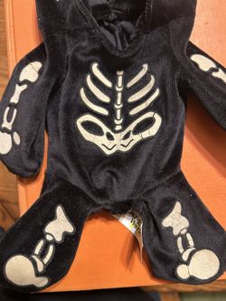 Winnie The Pooh Plushie Costume (skeleton Halloween) Wear From Age.