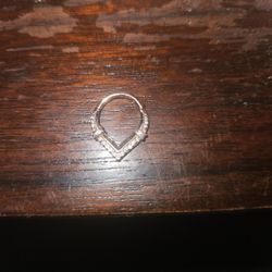 18k Gold   Septum Ring