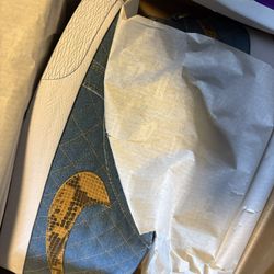 Nike Supreme x Zoom Blazer Mid QS SB 'Denim' Sample