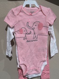 Carter’s Baby Girl 3-Piece Outfit – 12M – New Without Tags