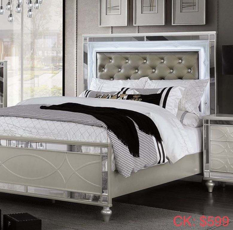 LED Cal King Bed Frame 