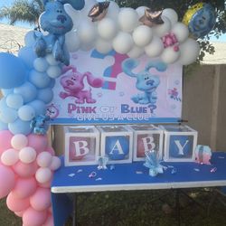 Gender Reveal Balloon Garland Blue’s Clues 