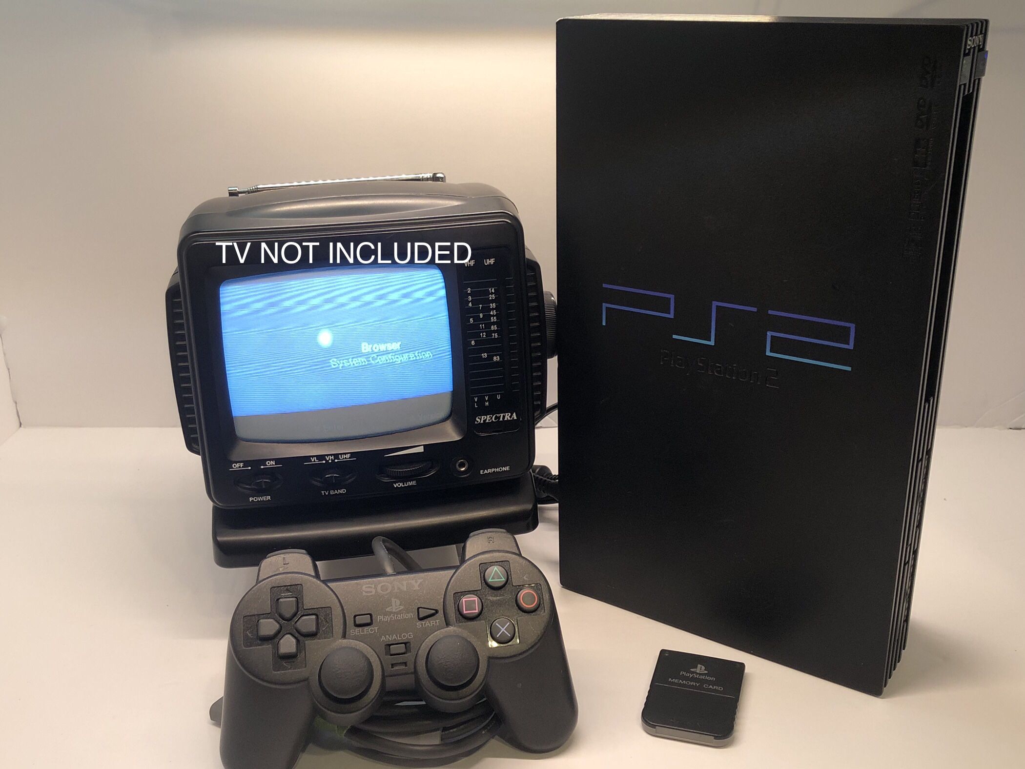PS2 Vintage Sony PlayStation 2 Bundle | Complete with Controller and Memory Card (BAD DISK DRIVE)