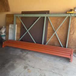 Industrial storage rack 8ft tall, 102 inches wide, 42 inches deep storage space (3) shelves