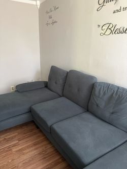 Charcoal grey sofa