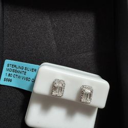 Sterling Sterling With Moissanite Stone