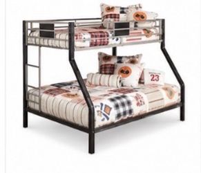 Ashley Dinsmore Twin Over Full Bunk Bed + Bottom Mattress