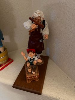 Simpich Doll Pinocchio and Geppetto