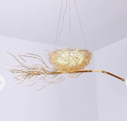 KWOKING Lighting Creative Bird Nest Chandelier