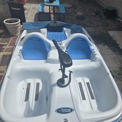 Pelican Paddle Boat Converted With Motor
