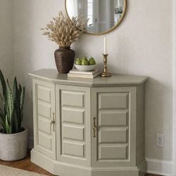 Vintage Wood Entryway Cabinet / Accent Table
