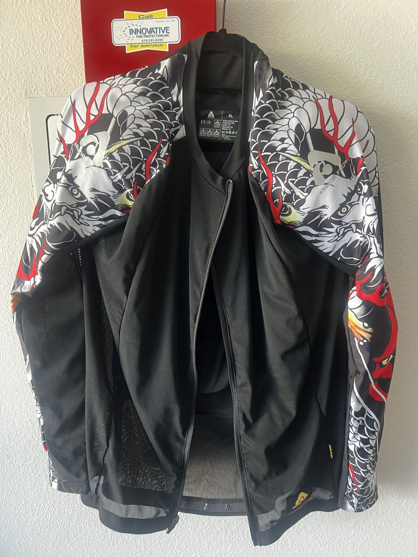 Bike Jacket With Pad Size Xl New