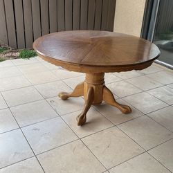 Round Solid Wood Table 