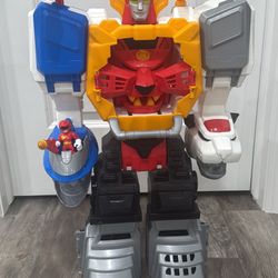 Power Rangers Wild Force Megazord Toy w Red Ranger