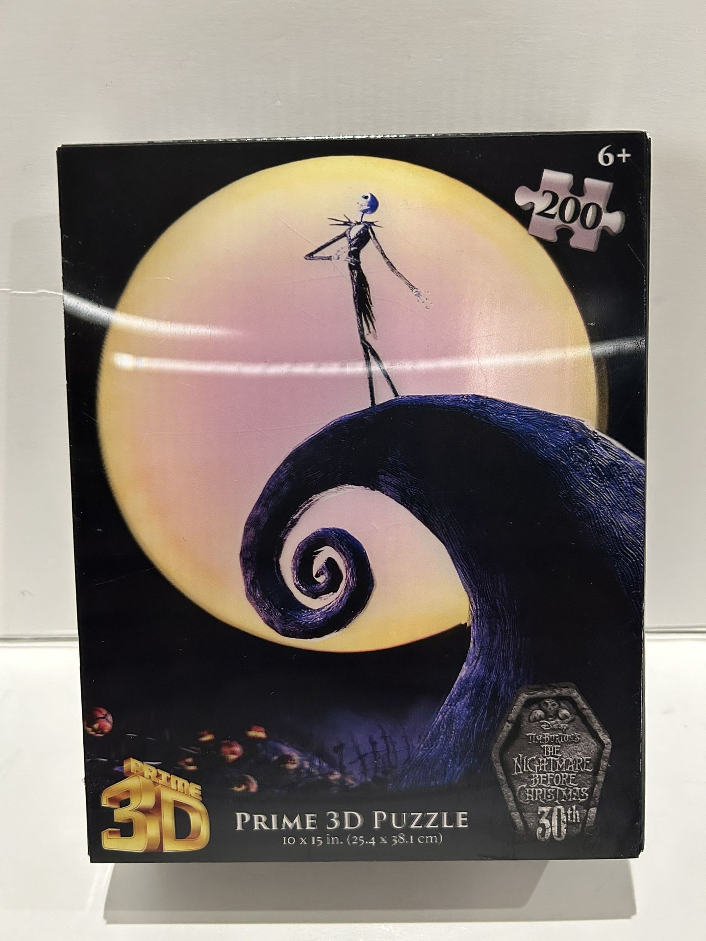 Nightmare Before Christmas 30th Anniversary 200 Pc Prime 3D Puzzle 10x15 New