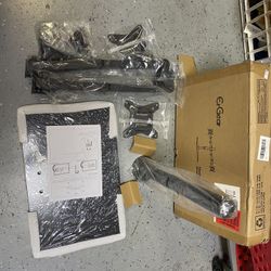 ErGear Black Dual Monitor Table Stand EGCM3 NEW Adjustable See