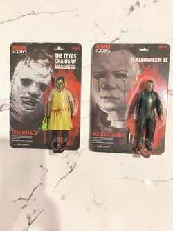 NECA Horror Icons Leatherface & Michael Myers Action Figures