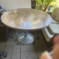 wooden table