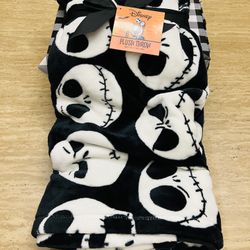 Disney The Nightmare Before Christmas Plush Throw Blanket  50 x 70 - Brand New