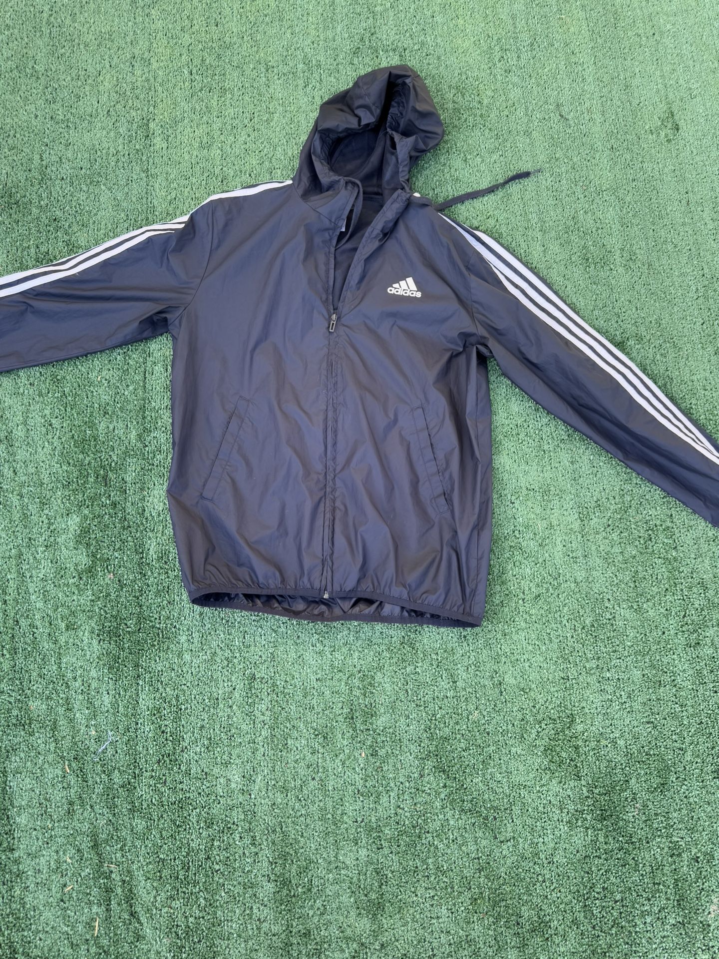 Blue Adidas Windbreaker