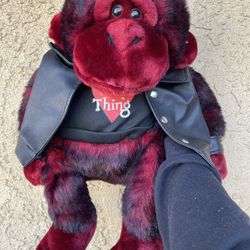 Valentines Stuffed Monkey 