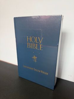 hardcover edition of the Holy Bible in the Contemporary English Version