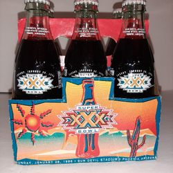 Vintage Super Bowl XXX Coca-Cola Bottles