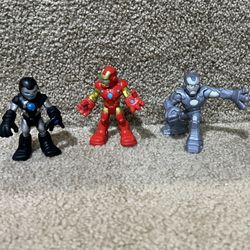 Hasbro Marvel Imaginext Hero Squad IRON MAN WAR MACHINE Hammer drone lot of 3