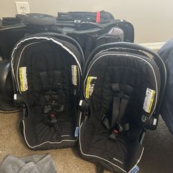 Double Stroller With Car seats 