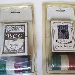 Poker Game & Texas Hold'em Cards Lot Of 2