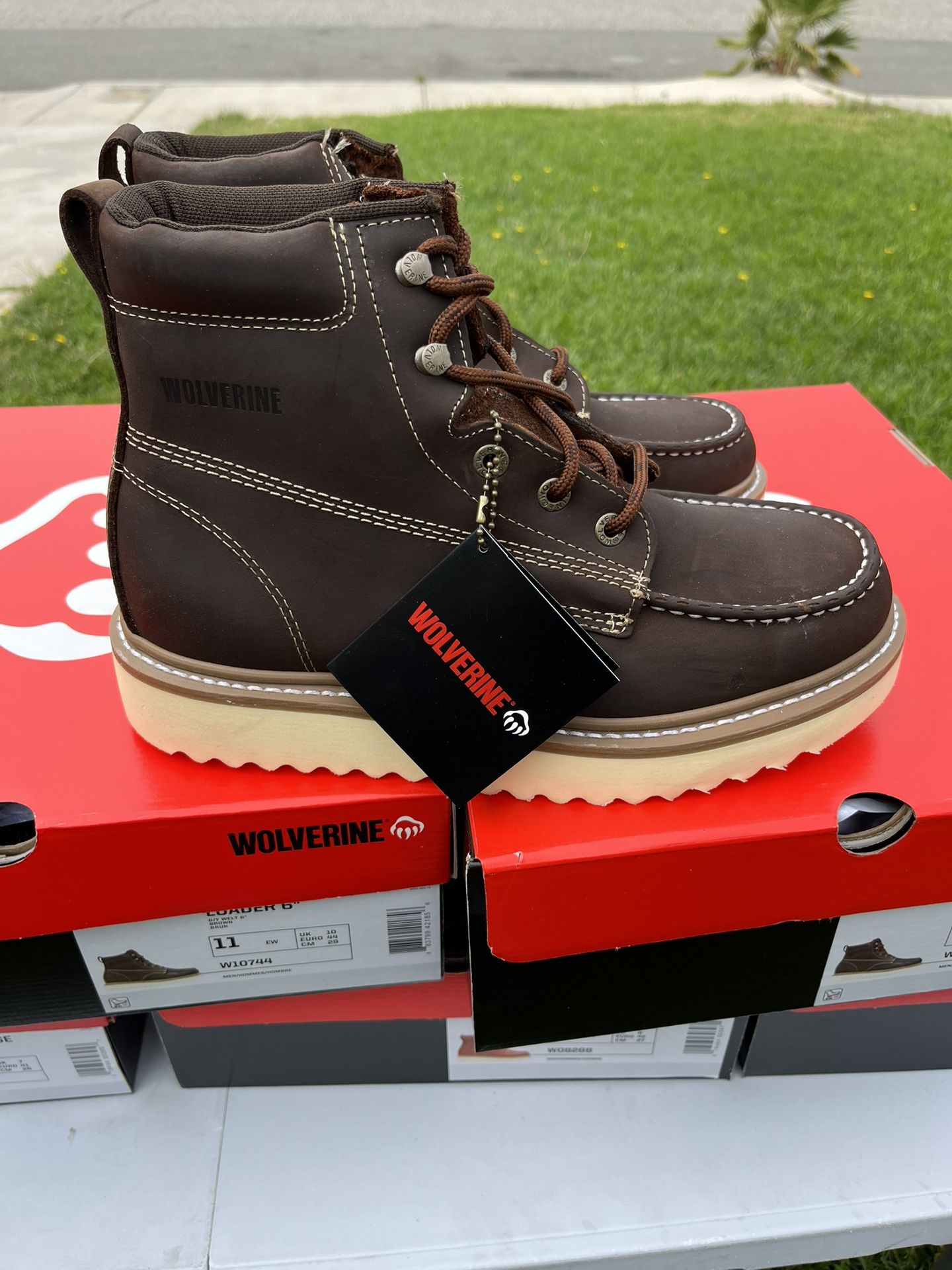 WOLVERINE WORK BOOTS SOFT TOE MOST SIZES AVAILABLE