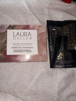Laura Geller Best of the Best Baked Face Palette + Retractable Kabuki Brush – New