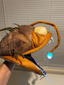Anglerfish hat for Halloween coustume. Very cool lights up
