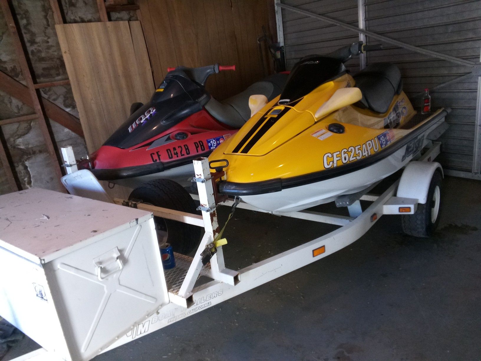 Two jet skis and jet ski trailer for Sale in Bakersfield, CA OfferUp