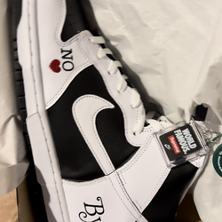 Nike SB Supreme Dunk High By Any Means “ No ❤️ “ Size 10.5 DeadStock