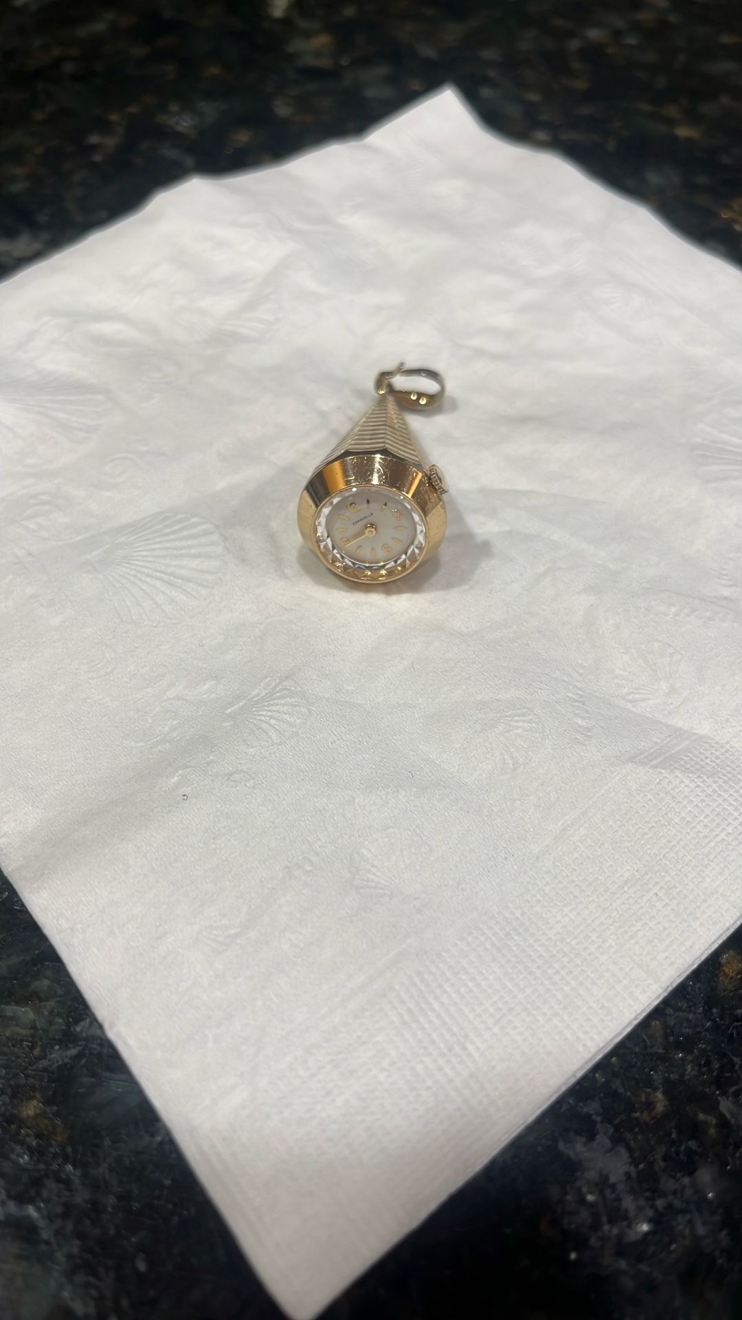 Vintage Gold Caravelle Pendant Watch