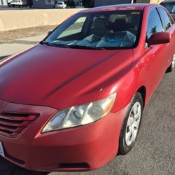 2007 Toyota Camry Le Red Color 119,891 Millage