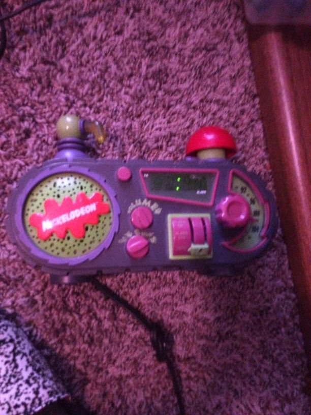 90s Nickelodeon Alarm Clock Radio 