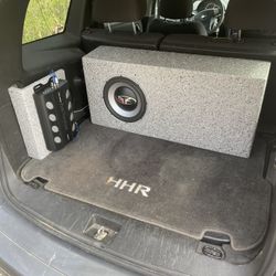 10” Rockford Fosgate Subwoofer With Audiopipe Amplifier 