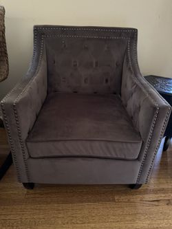 Green Tiffany  Tufted Armchair. Like knew