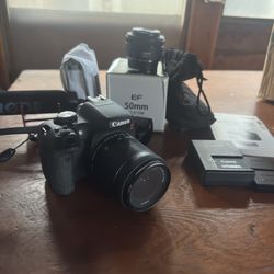 Canon T6i DSLR With Lenses 