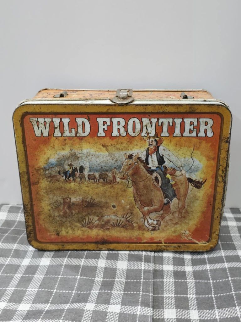 Vintage Ohio Arts Metal Lunch Box- Wild Frontier