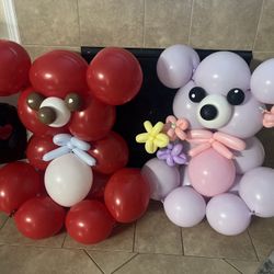 Valentine Balloons Bear 🐻 