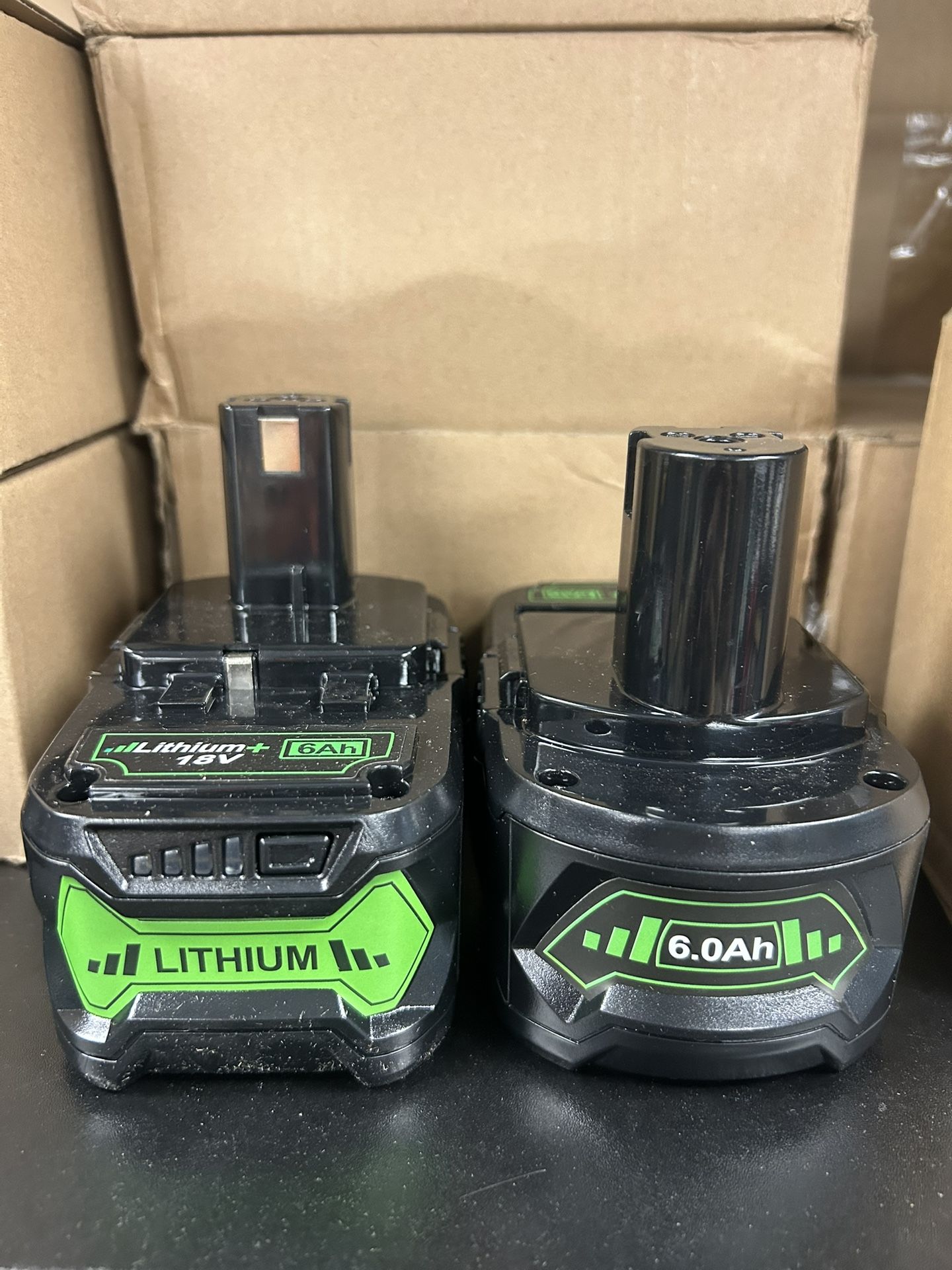 Lithium 18V 6 A Battery Replacement For Ryobi 2 Pack 