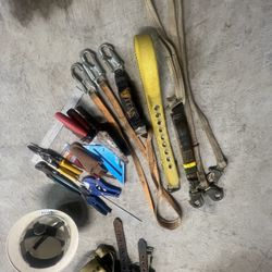 Regular Size Harness Hard hat And Miscellaneous Tools